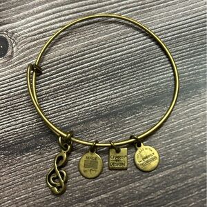 Alex and Ani Brass Charm Bracelet